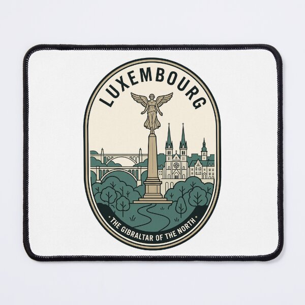 Item preview, Luxembourg City Vintage Travel Gëlle Fra Monument designed and sold by k3rstman1.