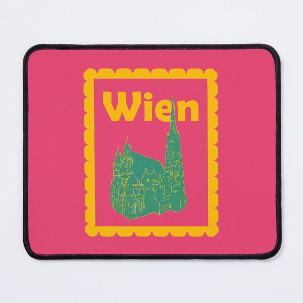 Item preview, Wien Vienna City Stamp - Stephansdom Cathedral Retro Art designed and sold by Kapsula2023.