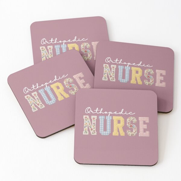 Item preview, Orthopedic Nurse, faux patchwork floral Orthopedic Nurses, Ortho Nurse Vintage style. designed and sold by Lam Assia.