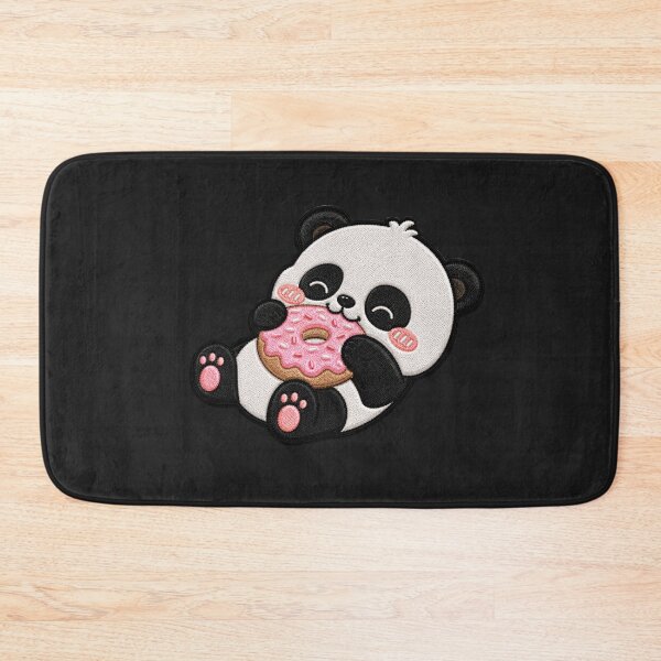 Item preview, Kawaii Panda Donut Embroidery Patch Cute Chibi designed and sold by ColorSplash123.