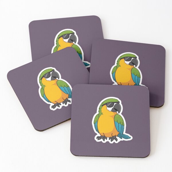 Item preview, Cute relaxed macaw/parrot in a tropical aesthetic designed and sold by Art-Design-EM.