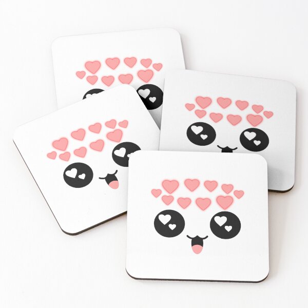 Item preview, Cute kawaii happy in love face designed and sold by BlushyPrint.