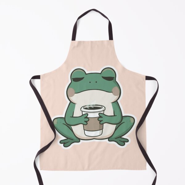 Item preview, Cute sad frog holding coffee designed and sold by Art-Design-EM.