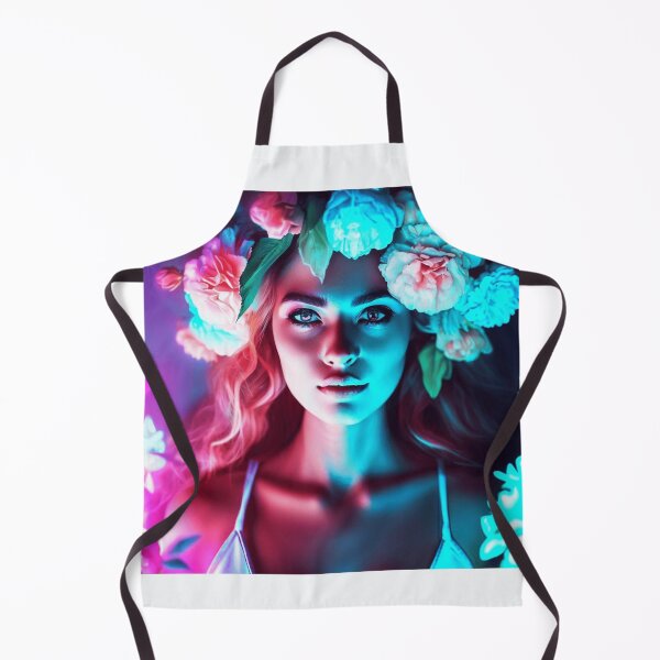 Item preview, Neon Bloom Portrait Art designed and sold by Funkystreet.