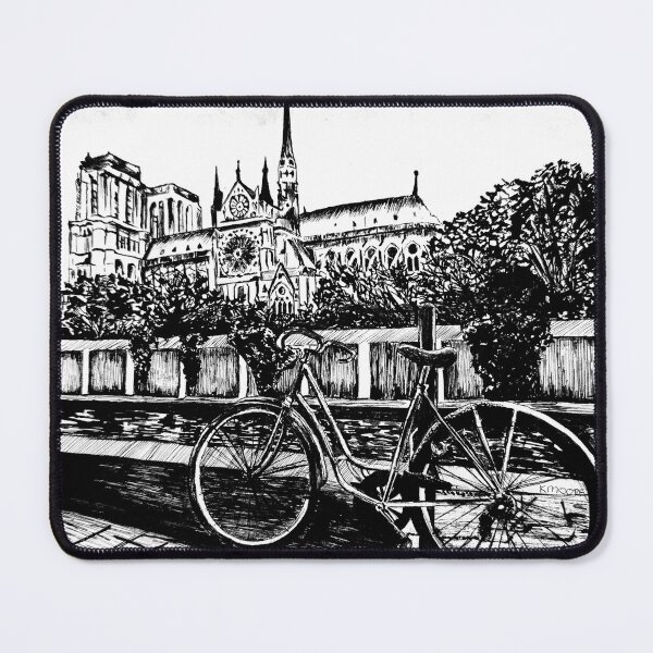 Item preview, Black and White Notre Dame, Paris designed and sold by MooreArtStudio.