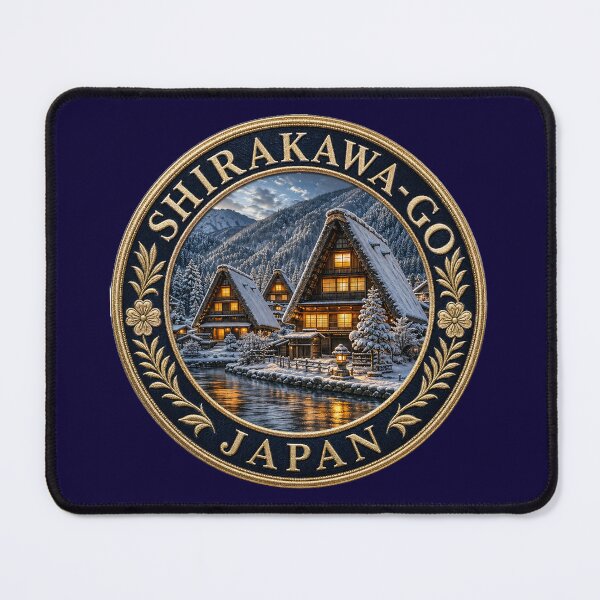 Item preview, Shirakawa-go, Japan – Gasshō houses, winter landscape & mountain valley, Japan – Gasshō houses, winter landscape & mountain valley designed and sold by Girih.