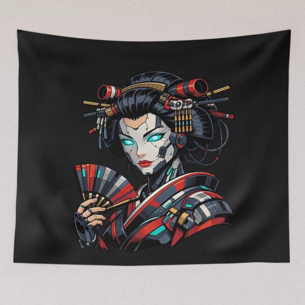 Item preview, Neo-Japanese Augmented Character with Fan designed and sold by Tsugraf Designs.