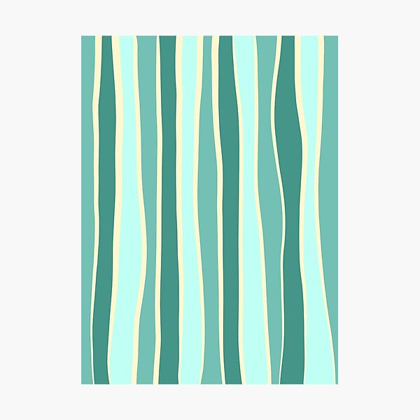 Item preview, Imperfect stripe - Coral Green  designed and sold by Pattern Pie.