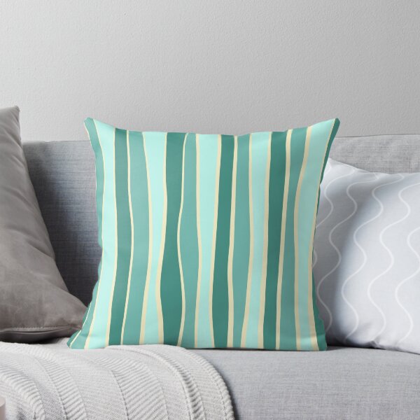 Item preview, Imperfect stripe - Coral Green  designed and sold by Pattern Pie.