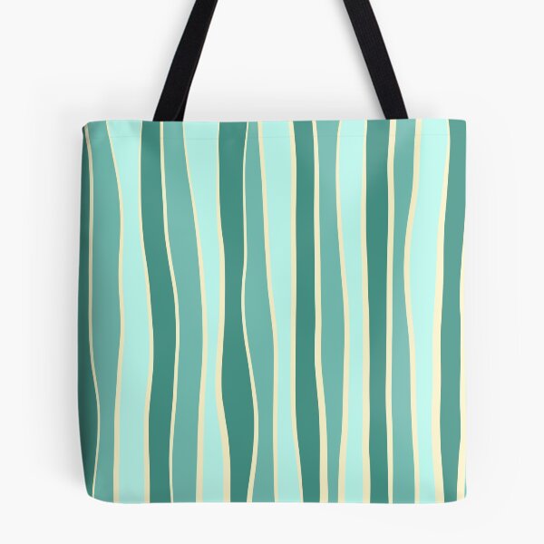 Item preview, Imperfect stripe - Coral Green  designed and sold by Pattern Pie.