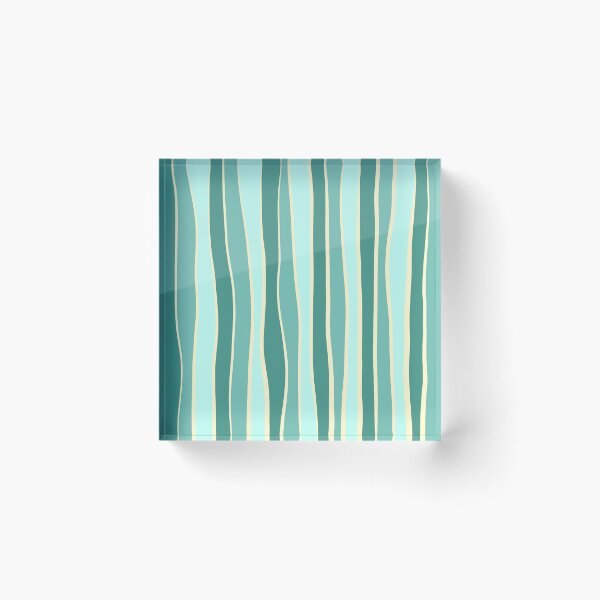 Item preview, Imperfect stripe - Coral Green  designed and sold by Pattern Pie.