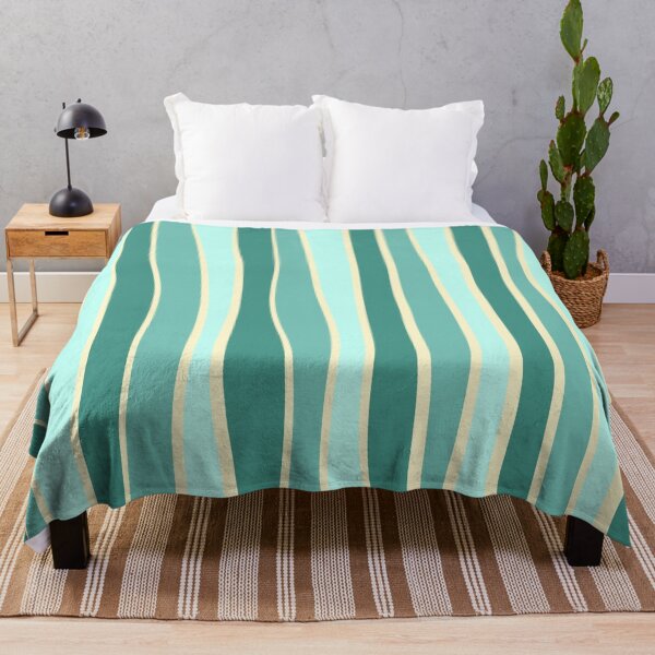 Item preview, Imperfect stripe - Coral Green  designed and sold by Pattern Pie.