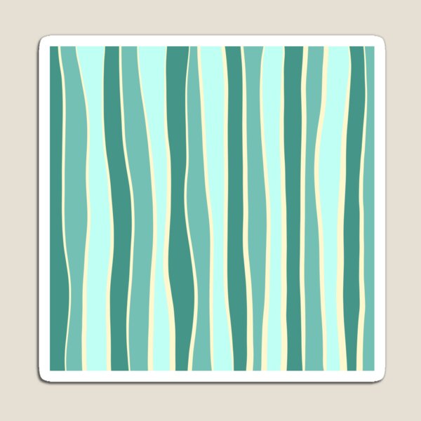 Item preview, Imperfect stripe - Coral Green  designed and sold by Pattern Pie.