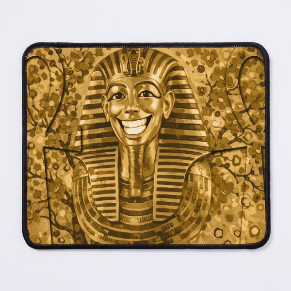 Item preview, Smiling Tutankhamun Golden Mask Design | Ancient Egypt Royal Art Design designed and sold by GulfSignature.
