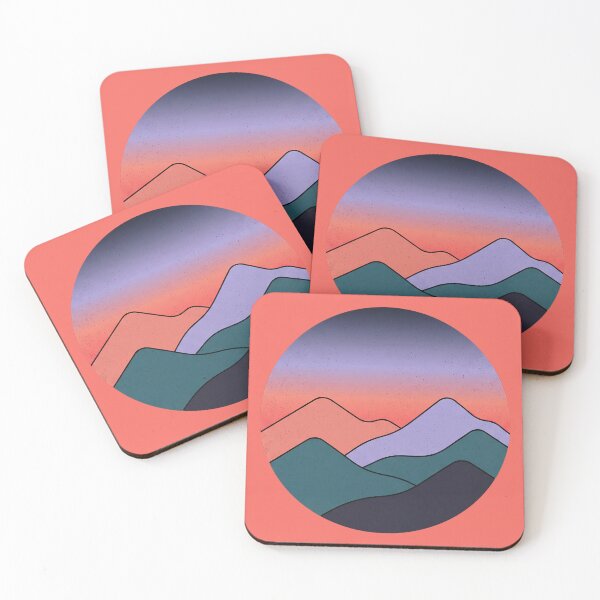 Item preview,  Layered Geometric Mountains at Sunset designed and sold by DreamCapsules.