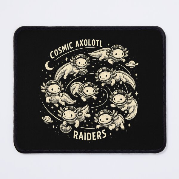 Item preview, Cosmic Axolotl Raiders – Cute Space Astronaut designed and sold by SidTastic .