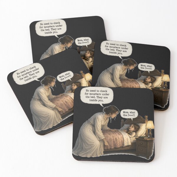 Item preview, The Monsters Are Inside You Vintage Dark Humor designed and sold by PMDesignStudio.