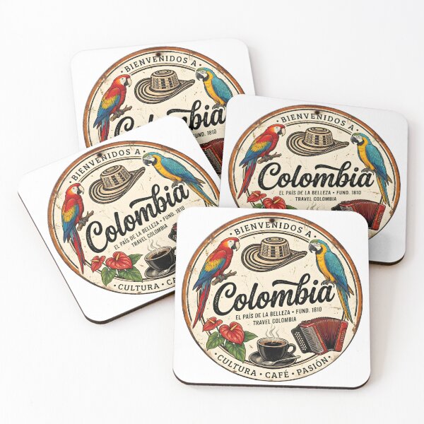 Item preview, Vintage Colombia Sign — Travel Souvenir Art | Culture and Coffee designed and sold by ColombianaShop.