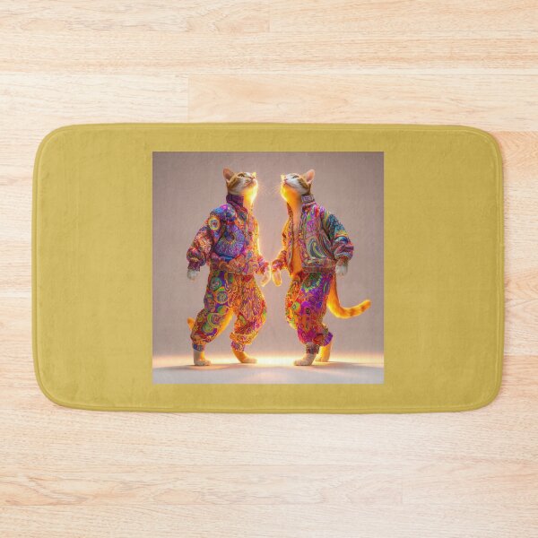 Item preview, Cosmic Psychedelic Cats in Vibrant Tracksuits designed and sold by casualnature.