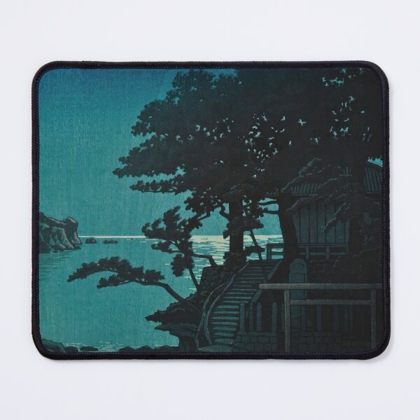 Item preview, Benten Shrine at Kakizaki, Shimoda by Hasui Kawase | Japanese Shrine Poster | Japandi Coastal Heritage Wall Art designed and sold by artofuniverse.