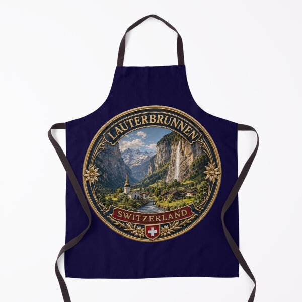 Item preview, Lauterbrunnen, Switzerland – Valley of Waterfalls, Alpine Church & Rock Faces designed and sold by Girih.