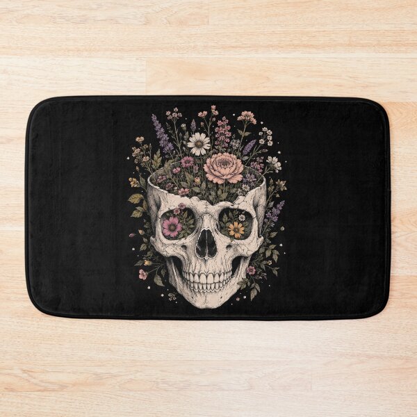 Item preview, Floral Skull Botanical Illustration designed and sold by LOLKart.
