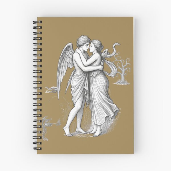 Item preview, Divine Love: Etched Angel & Human Portrait designed and sold by Miheerala.
