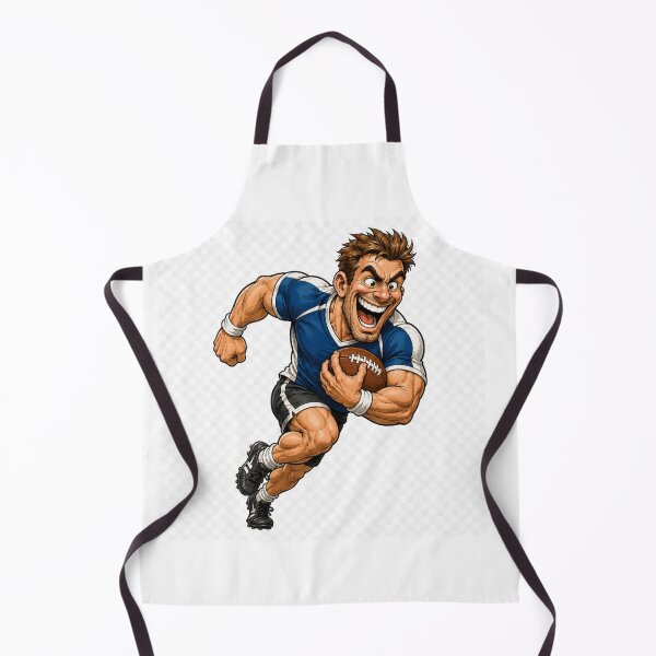 Item preview, Crazy Football Player Cartoon designed and sold by AlexLineArt.