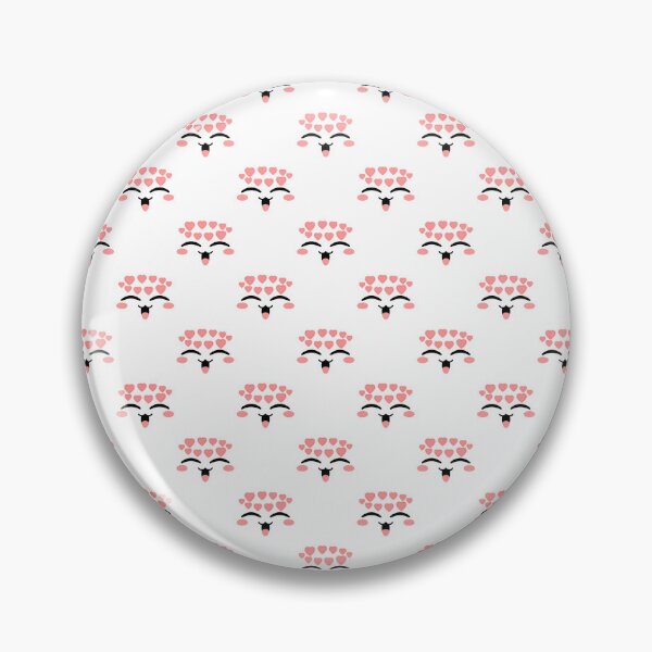 Item preview, Cute kawaii uwu in love face pattern designed and sold by BlushyPrint.