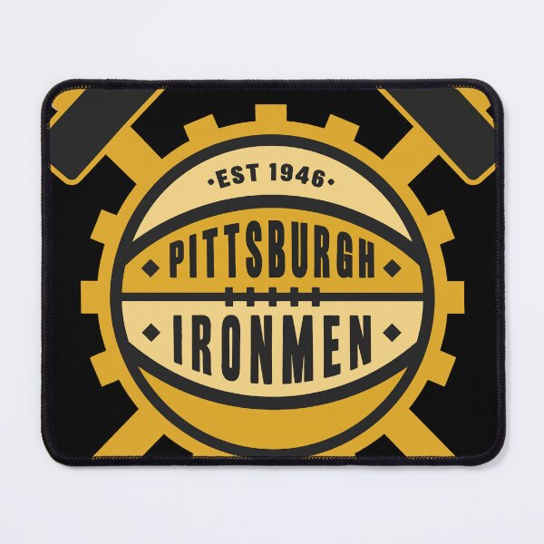 Item preview, Pittsburgh Ironmen Vintage Basketball Logo – Classic Industrial Basketball Design designed and sold by RetroBasketball.
