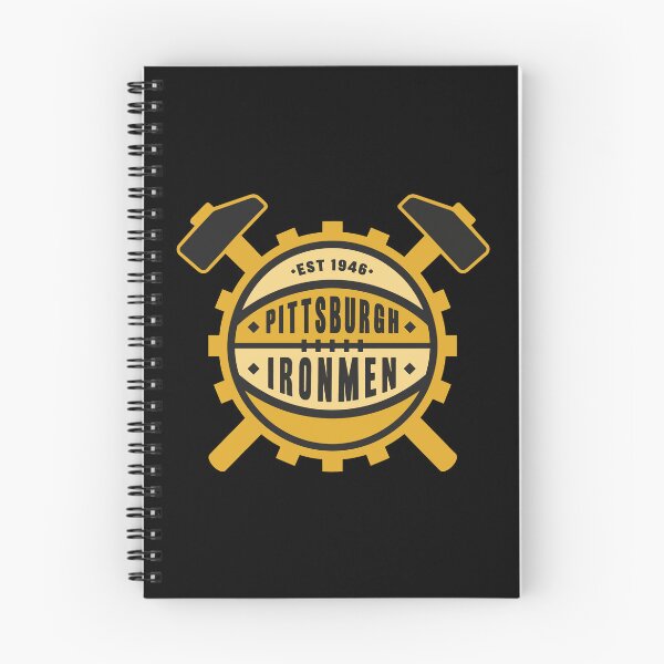 Item preview, Pittsburgh Ironmen Vintage Basketball Logo – Classic Industrial Basketball Design designed and sold by RetroBasketball.