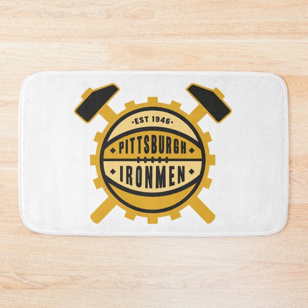 Item preview, Pittsburgh Ironmen Vintage Basketball Logo – Classic Industrial Basketball Design designed and sold by RetroBasketball.
