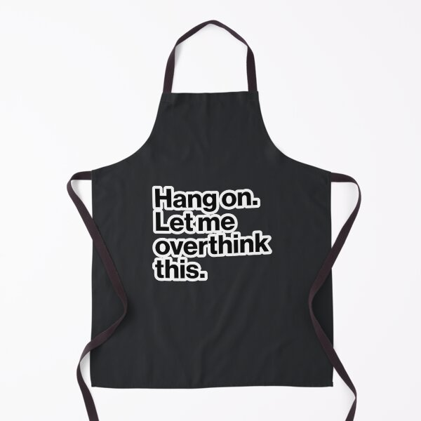 Item preview, Hang On Let Me Overthink This Funny Anxiety Quote Sticker Shirt Design designed and sold by JUSTIFYbyGDB.