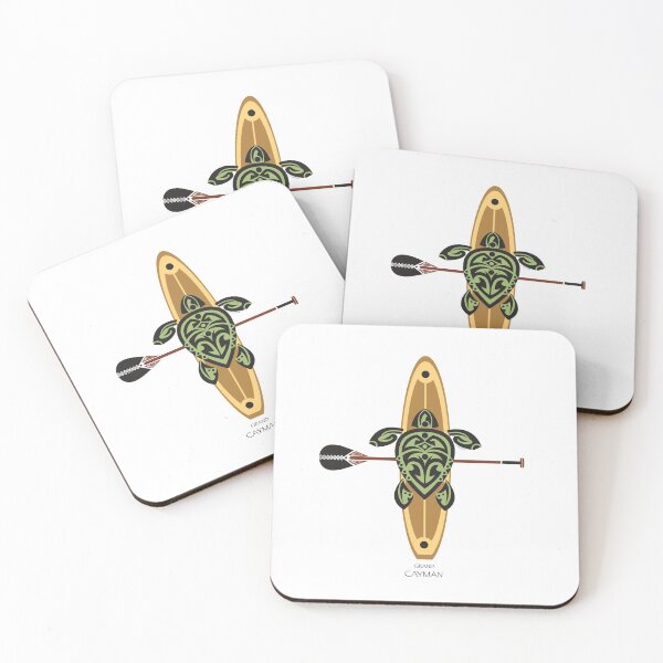 Item preview, Black & Green Tribal Turtle Stand-Up Wave Rider / Grand Cayman designed and sold by srwdesign.