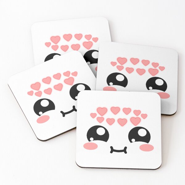 Item preview, Cute kawaii in love chubby face designed and sold by BlushyPrint.