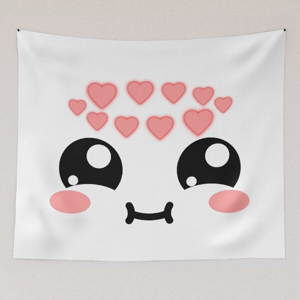 Item preview, Cute kawaii in love chubby face designed and sold by BlushyPrint.