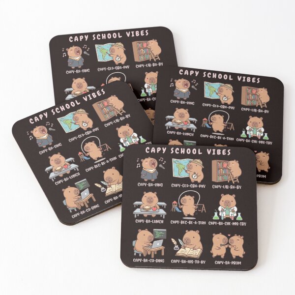Item preview, Capy School Vibes: Cute Capybara Student Collection designed and sold by sanorastyle.