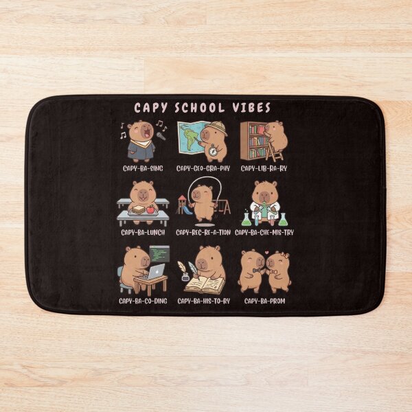 Item preview, Capy School Vibes: Cute Capybara Student Collection designed and sold by sanorastyle.