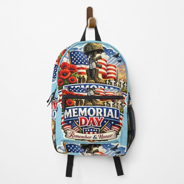 Item preview, Memorial Day Remember & Honor Sticker | Patriotic USA Veteran Tribute Design designed and sold by Bhaskar Digital Art.