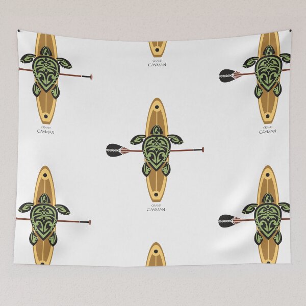 Item preview, Black & Green Tribal Turtle Stand-Up Wave Rider / Grand Cayman designed and sold by srwdesign.