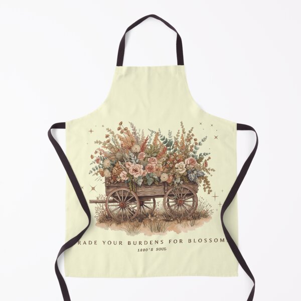 Item preview, Trade Your Burdens for Blossoms: Vintage Floral Wagon designed and sold by KaBaRen.