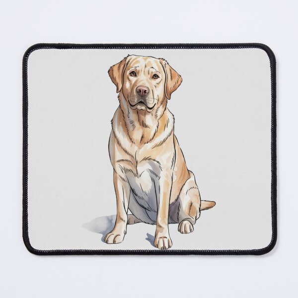 Item preview, Labrador Retriever sitting facing forward designed and sold by 123ks.