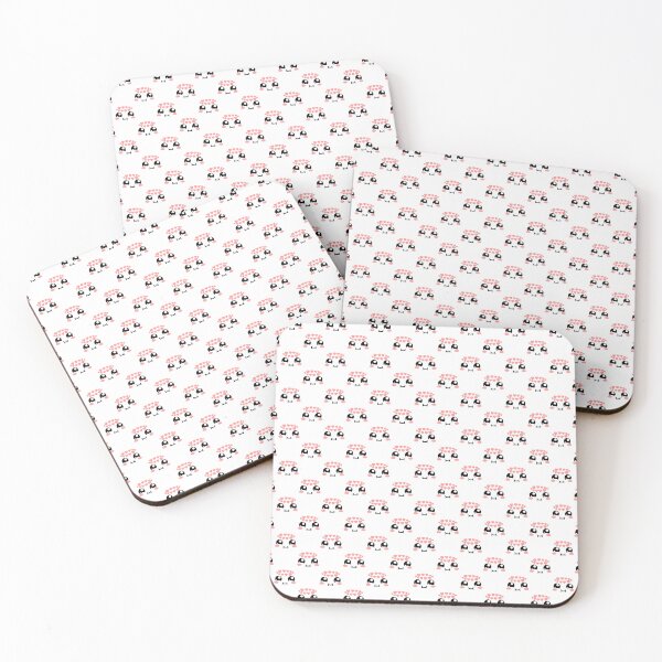 Item preview, Cute kawaii in love chubby face pattern designed and sold by BlushyPrint.