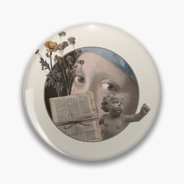 Item preview, Dark Academia Classical Art Collage with Cherub and Vintage Book designed and sold by Zuo-Shop.