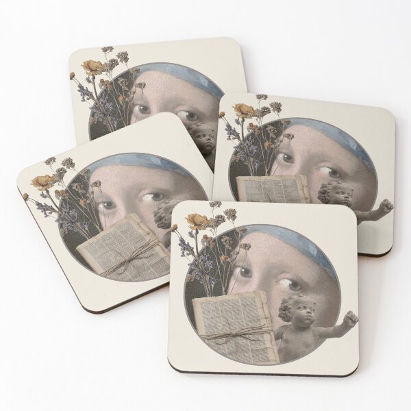 Item preview, Dark Academia Classical Art Collage with Cherub and Vintage Book designed and sold by Zuo-Shop.