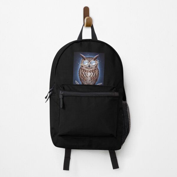 Item preview, Moon Eyed Owl Cosmic Night Portrait designed and sold by AbanoubStore.