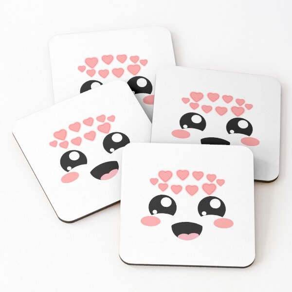 Item preview, Cute kawaii in love smiling face designed and sold by BlushyPrint.