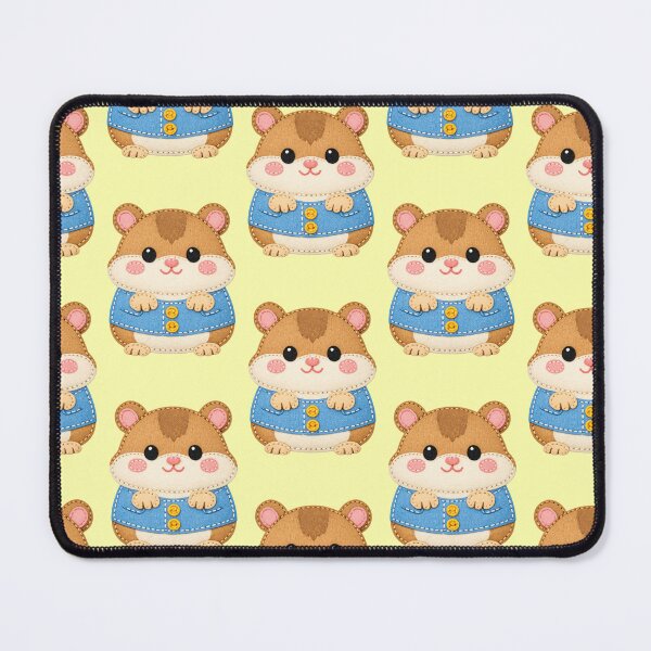 Item preview, Cute hamster in vest patch style designed and sold by Mauswohn.