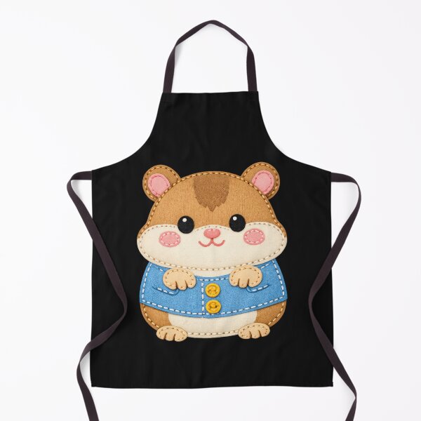 Item preview, Cute hamster in vest patch style designed and sold by Mauswohn.