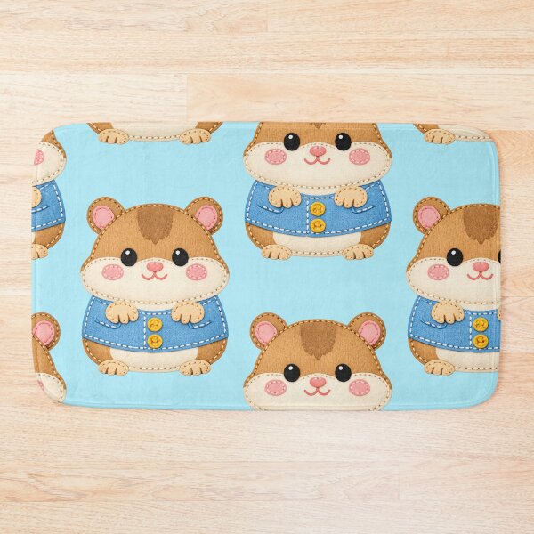 Item preview, Cute hamster in vest patch style designed and sold by Mauswohn.